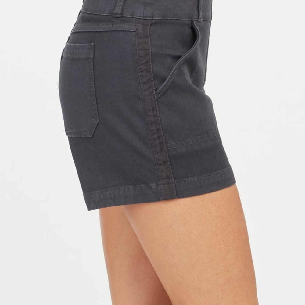Spanx 4" Twill Short  Mountain Blue Size Large - Picture 4 of 10